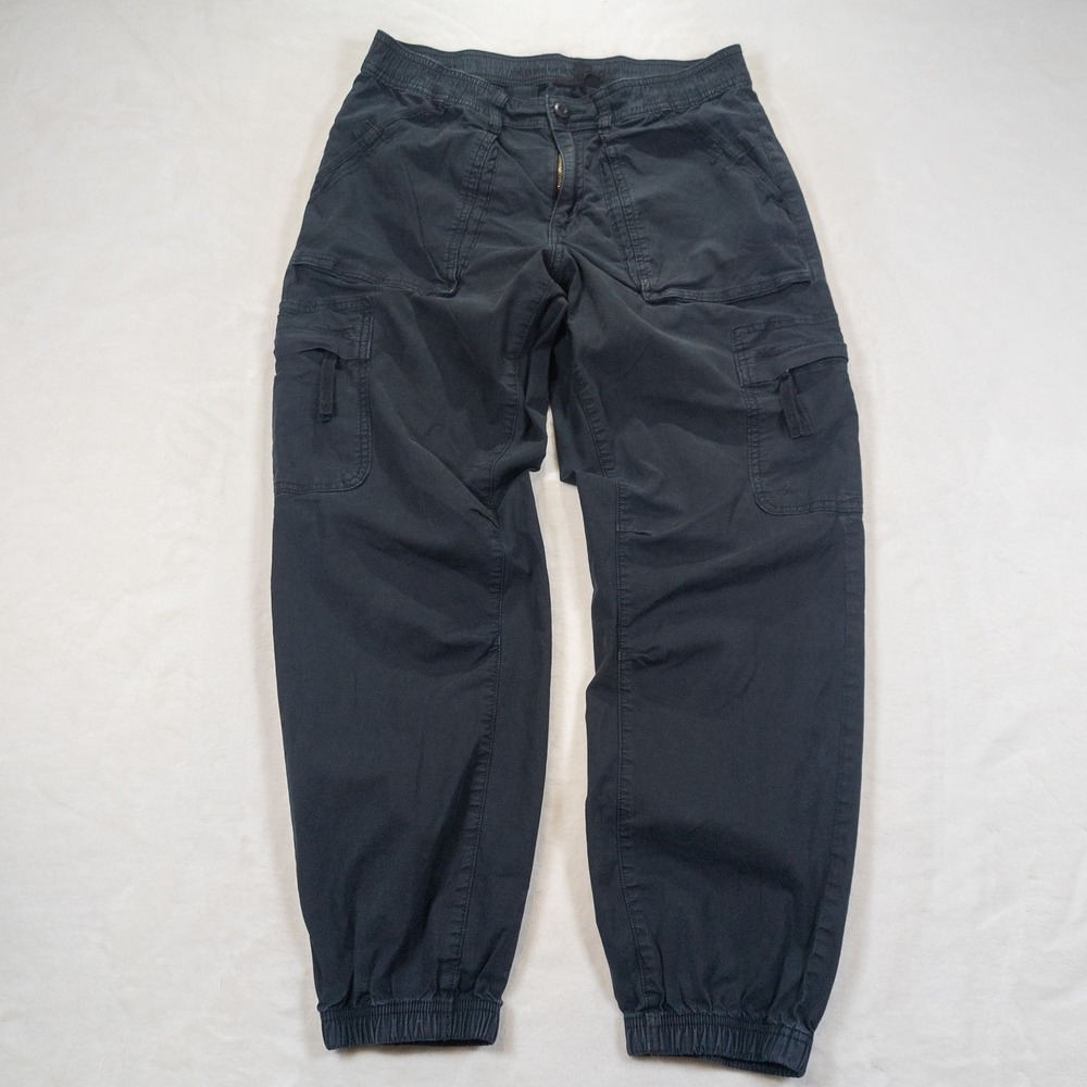 American Eagle Cargo Joggers Women 6 Black Baggy Skater Y2K Utility Gorpcore